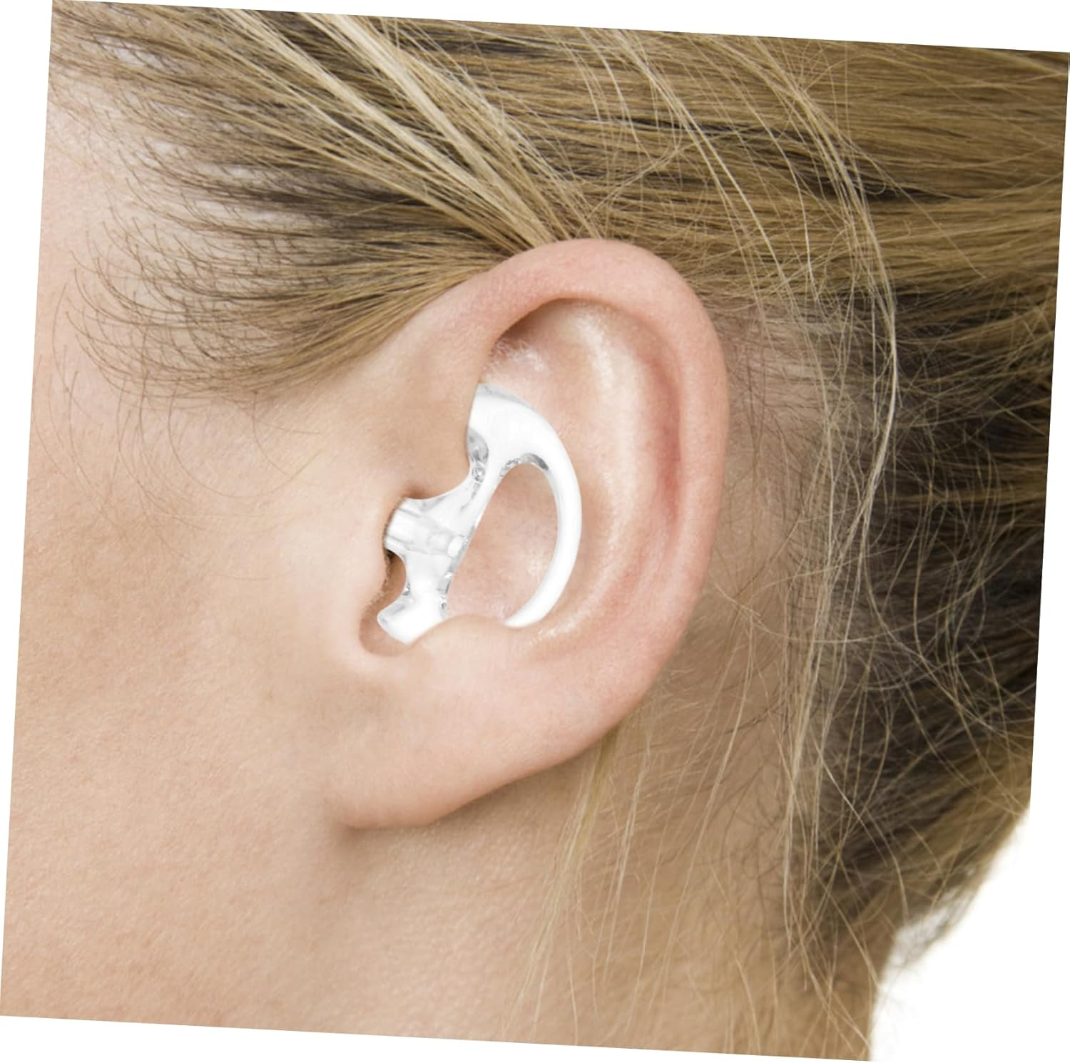 PERSELOSO Interphone Ear Plugs Silicone Earpiece Inserts 5 Pairs Replacement Ear Molds Small Silicone Earbuds for Communication White Accessories for Audio Use image number 2