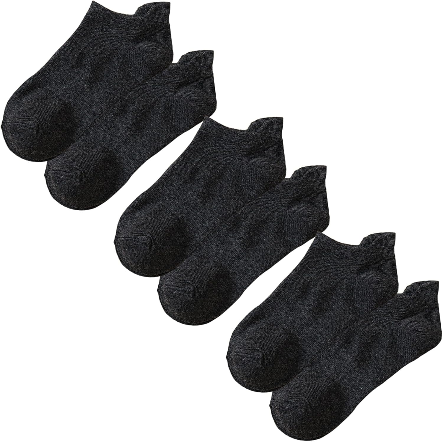 Dress Cici Men'S Extra Low Cut Socks with Tab, Cotton Ankle Socks (3 Pairs)