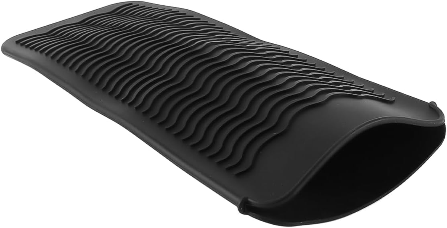 Enwye Heat Resistant Silicone Mat, Heat Resistant Protective Mat for Travel, Home, Salon, Straighteners, Hair Styling Tools, Curling Irons image number 2