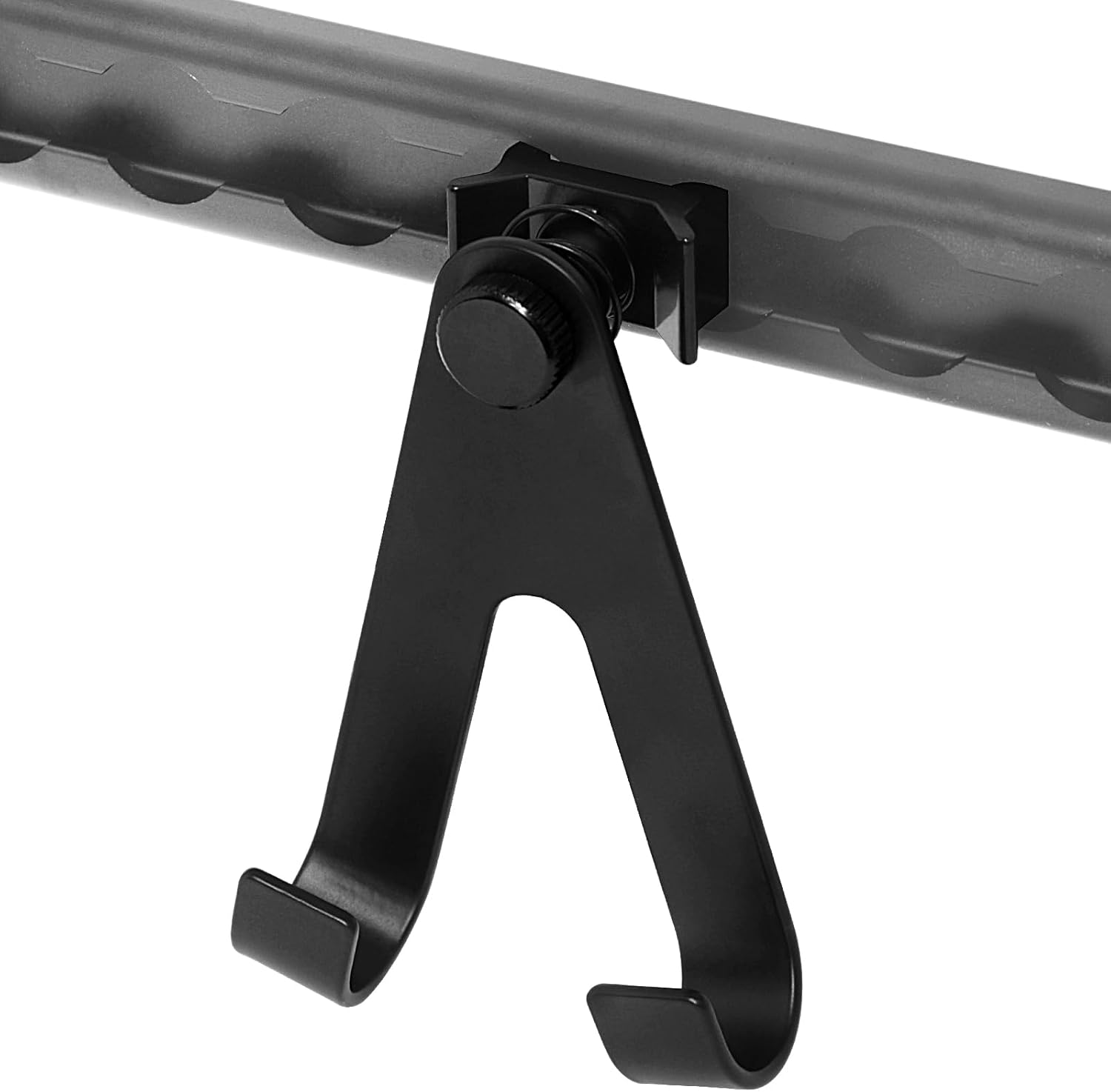 L Track Hook L Track Single Stud Fitting with Hook L-Track Spring Loaded Adjustable Hook for L Track Rails in Truck, Camper Van, Trailer, Pack of 4, Black image number 5