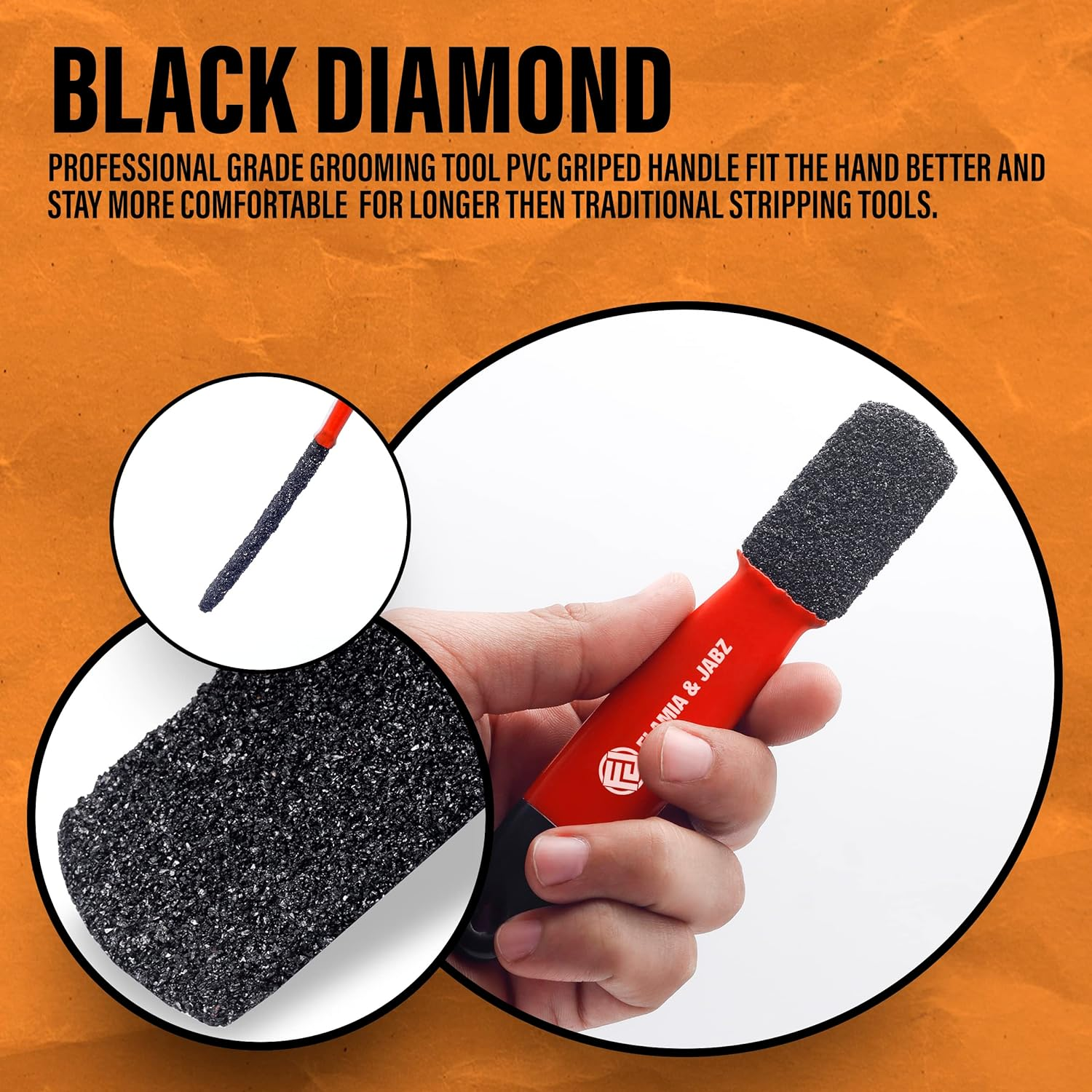 Stripping Metal Stone Diamond Edged for Dogs, Cats & Pets with Plastic Grip (2 Piece Pack of Coarse & Fine) image number 6