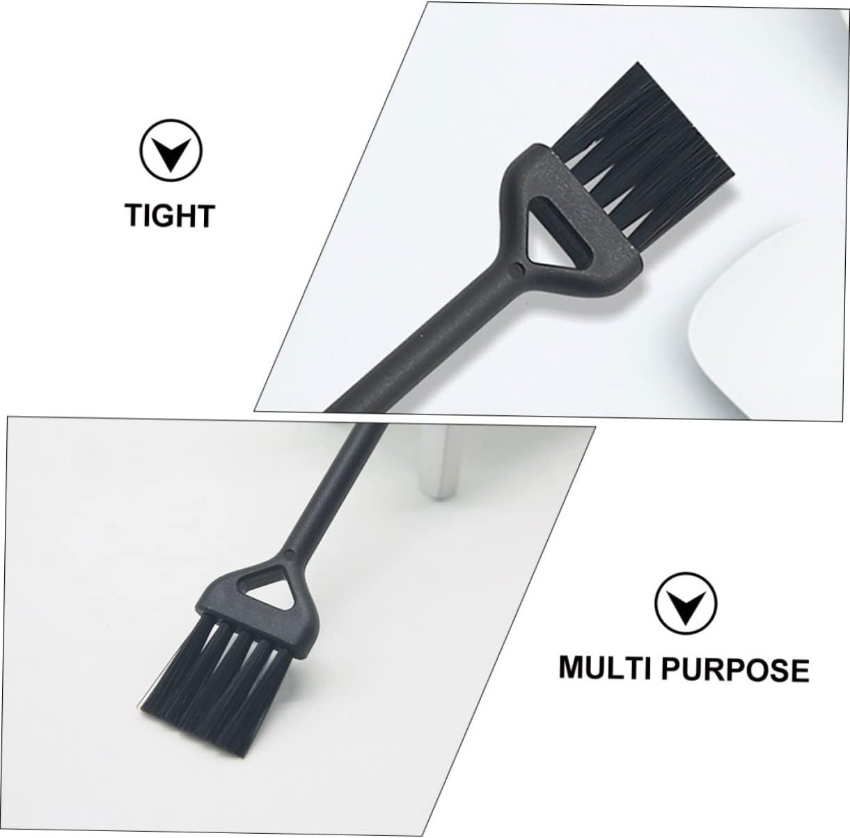 FELTECHELECTR 3Sets Mini Plastic Machine Brush Cleaning Espresso Machine Brush Multi-Purpose for Tea Sugar Baking 20Pcs*3