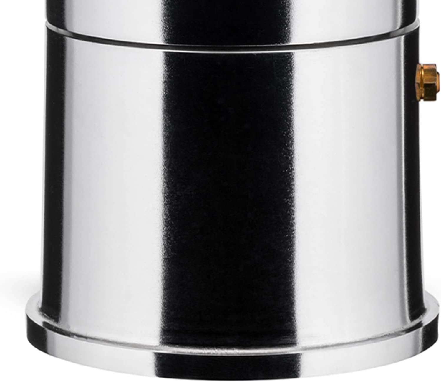 Alessi A9095/6 B La Cupola 6-Cup Silver Aluminum Espresso Maker with Black Handle image number 5
