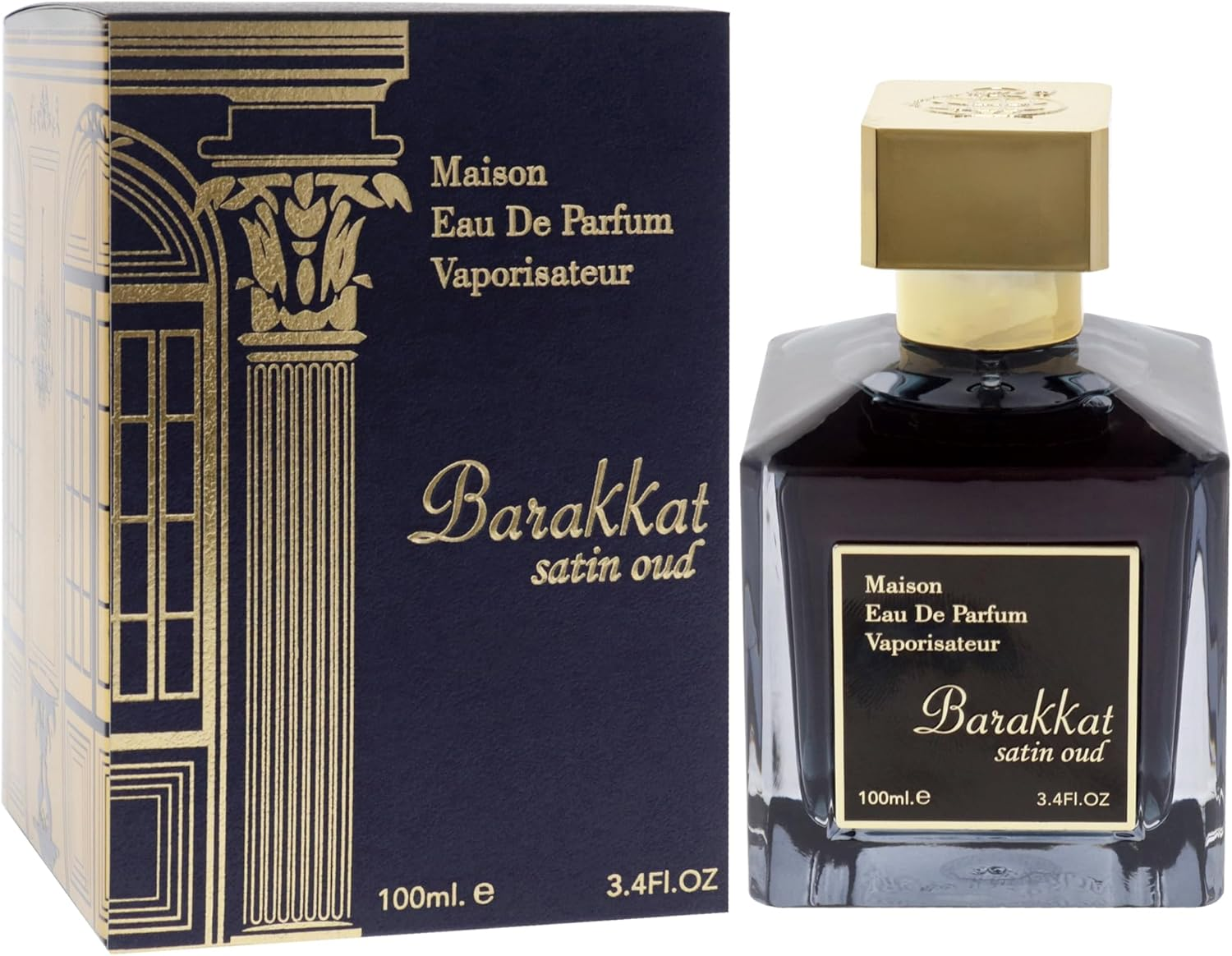 Maison Barakkat Satin Oud by Fragrance World for Unisex - 3.4 Oz EDP Spray image number 3