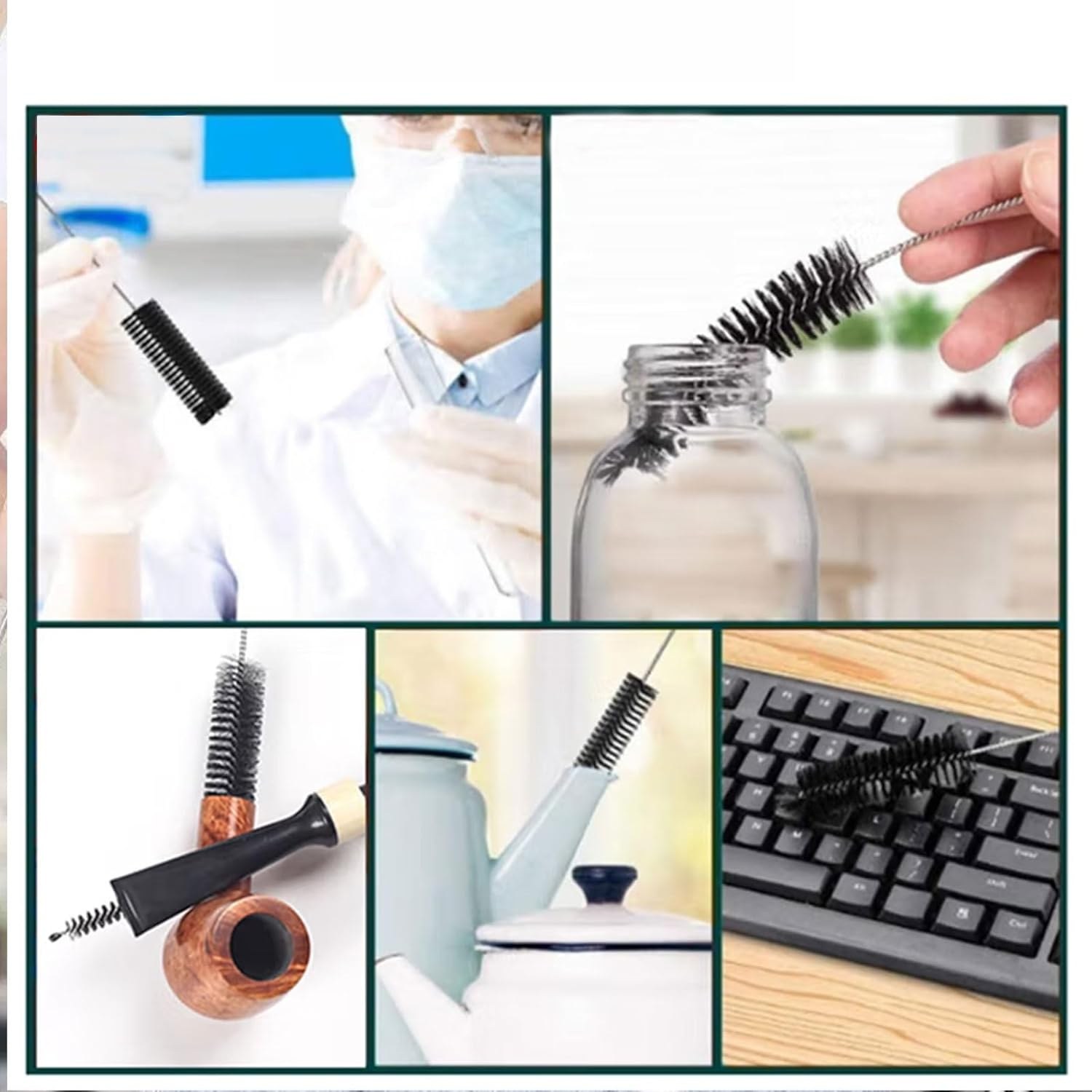 7Ft Flexible CPAP Cleaning Brush with Stainless Steel Bristles - Fits 22Mm Tubing, Easy-To-Use Design image number 5