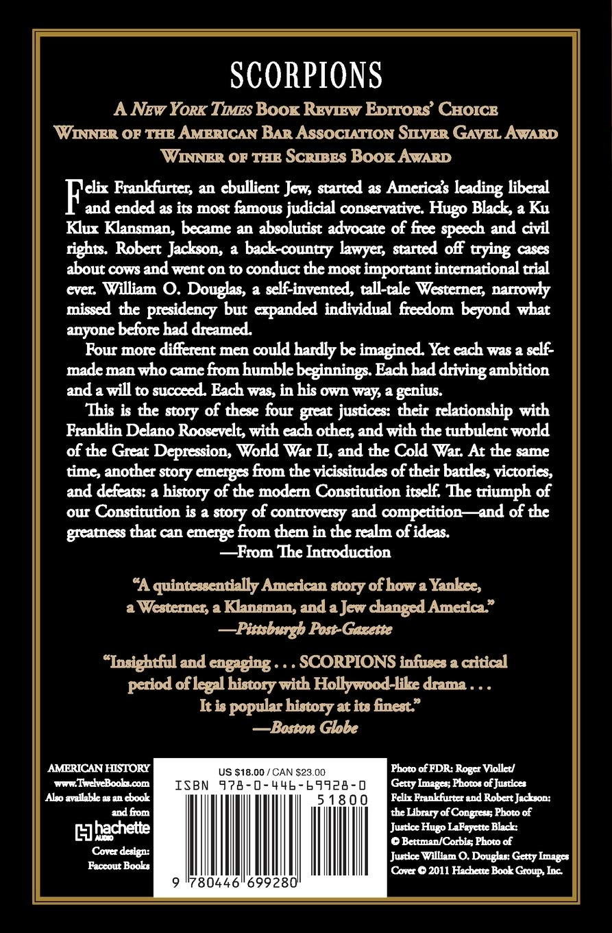 Scorpions: the Battles and Triumphs of Fdr'S Great Supreme Court Justices image number 2