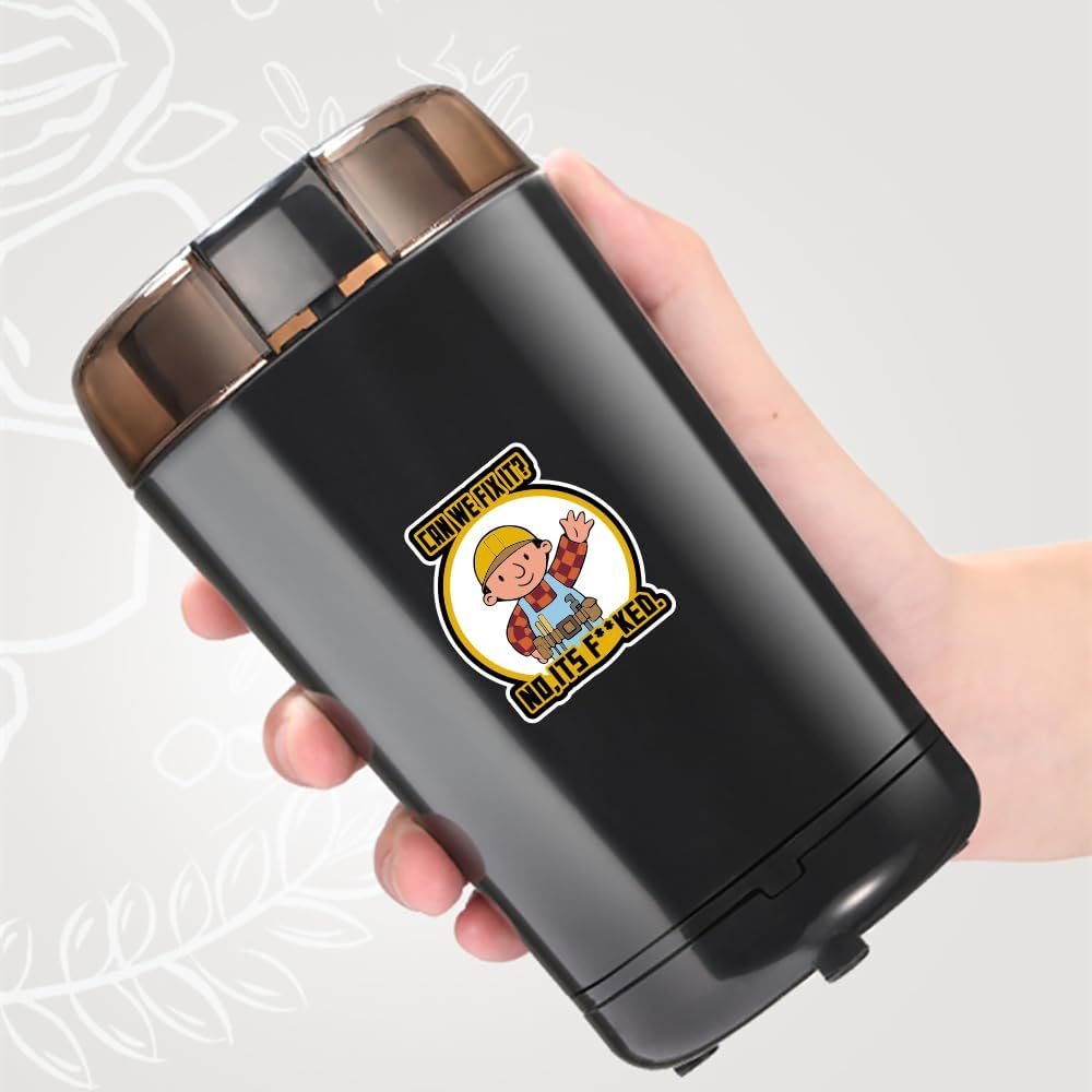 4Pcs Can We Fix It Sticker No, It'S F KED Decals- Funny Hard Hat Stickers: Humorous Decals for Builders, Worksite Gear & Helmets - Durable & Hilarious Sticker (4Pcs)