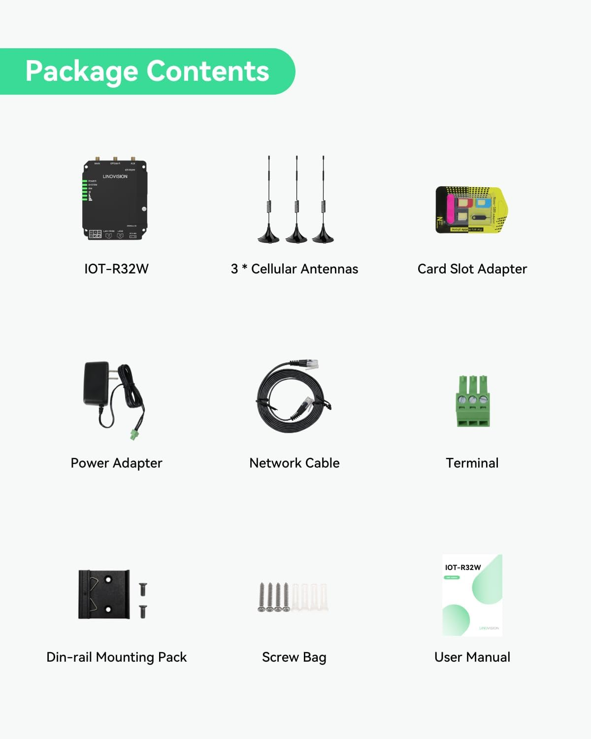 LINOVISION Industrial 4G LTE Cat4 Cellular Router with Wi-Fi, Enhanced Signal, Dual SIM Slots, DTU Gateway for RS485 Devcie, Iot Sensors, Solar Cameras, M2M, Vehicles, Supports Telstra, OPTUS Etc. image number 2