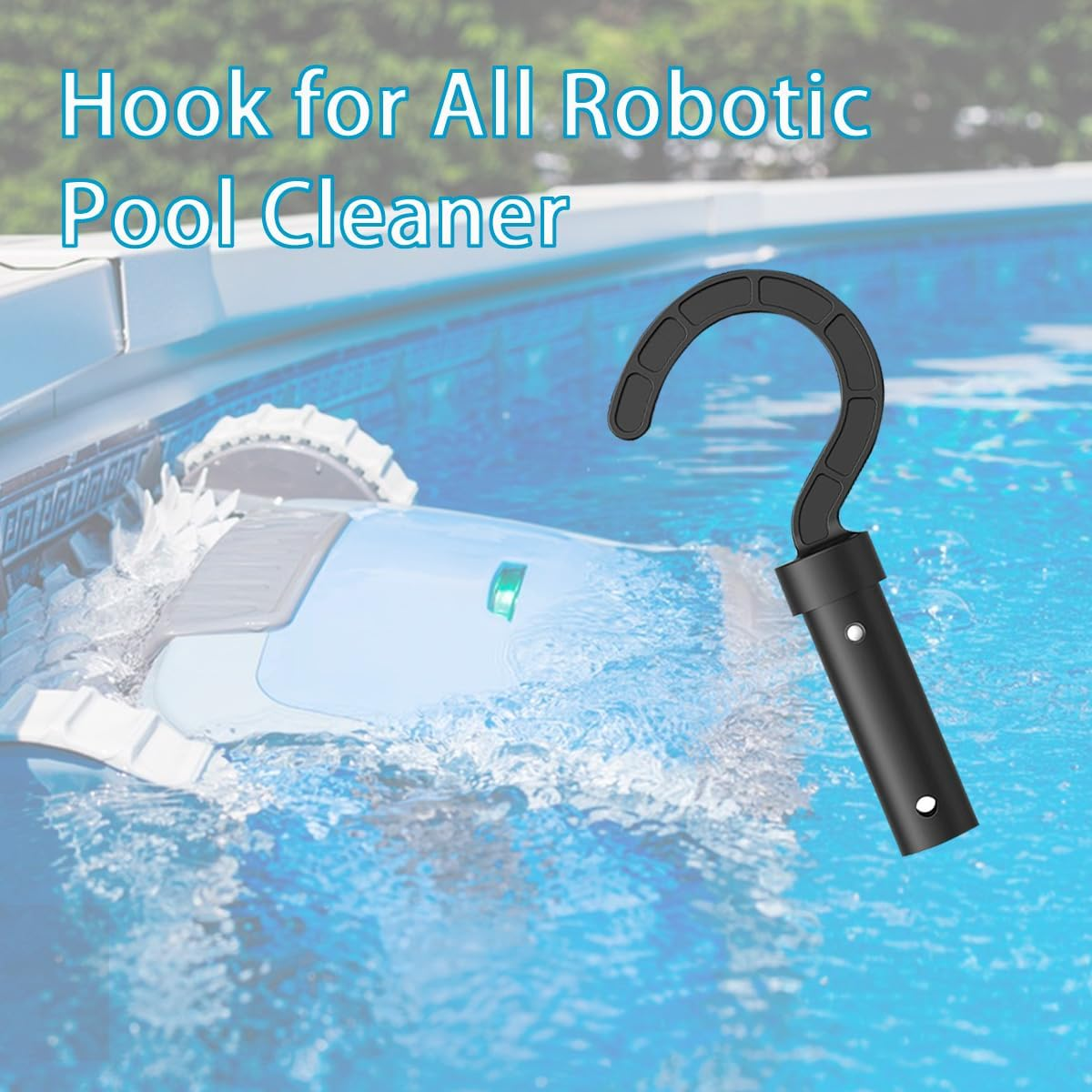 Hailewen Pool Hooks for Poles Hook for Robotic Pool Cleaner Pool Pole Hooks Connected the Telescopic Poles Comes with a Mesh Bag, Suitable for above Ground and Underwater Cleaner Accessories image number 5