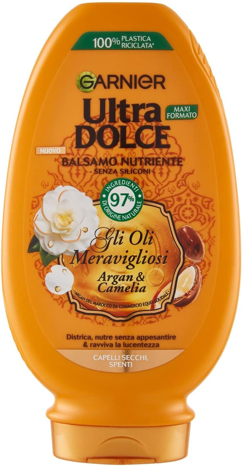 Garnier Ultra Dolce Balsamo Meraviglioso All' Olio D'Argan E Di Camelia, 250 Ml image number 3