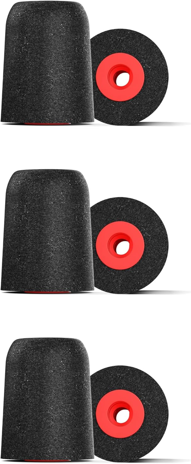 Comply 40-10106-11 Foam Premium Earphone Tips - Professional P-Series (Medium, Black, 3-Pair) image number 2