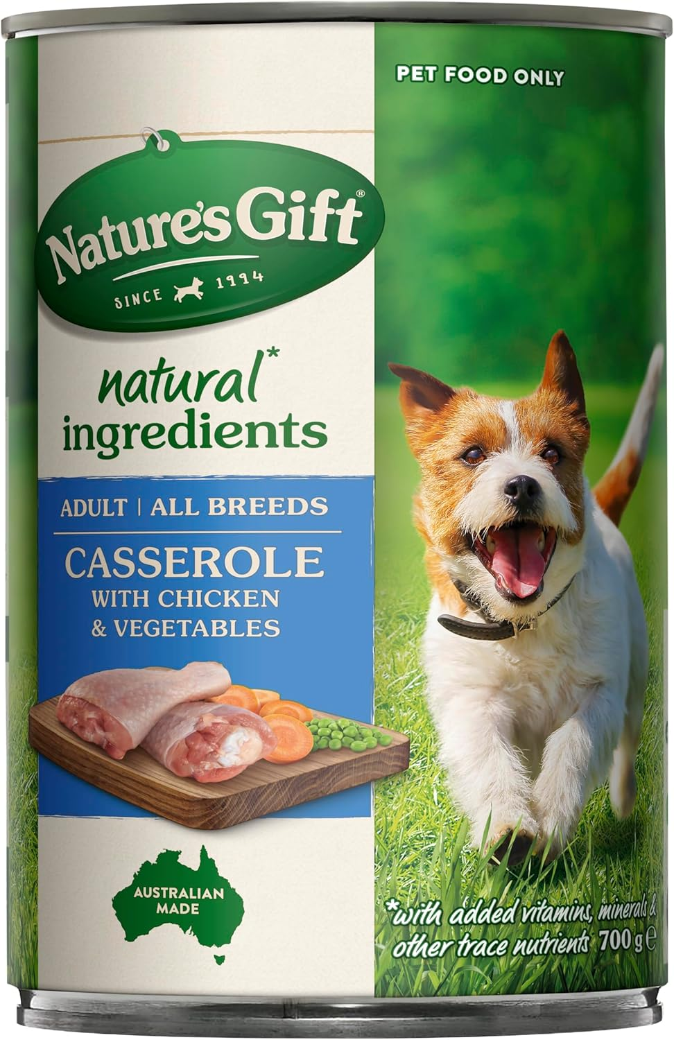 Nature'S Gift Casserole with Chicken & Vegetables Adult Dog Wet Food Can 700G (Pack of 12) image number 4
