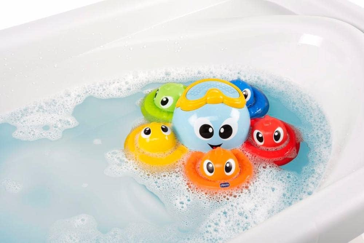 Chicco Billy the Octopus Bath Toy, Multicolour - Blue image number 4