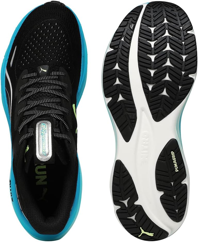Puma Men'S Magnify Nitro 3 Running Shoes Neutral Shoes Puma Black-Speed Blue - Black 42.5 image number 4