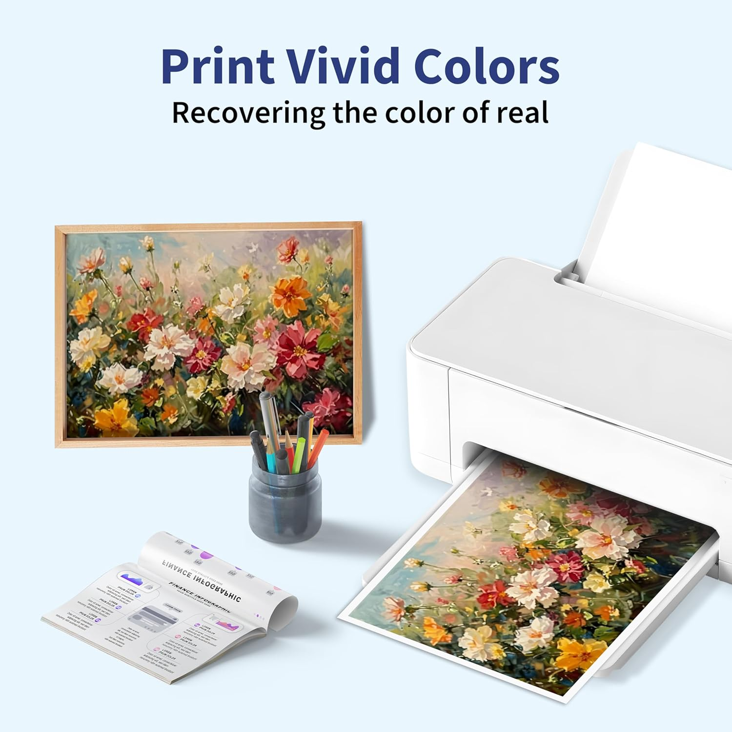 Zoyood 503XL Ink Cartridge Replacement for Epson 503 T503XL T503 503-I Ink Cartridges Combo Pack Work with Epson Expression Home XP-5200 XP5200 Workforce WF-2960 WF2960 Printer (4 Pack) image number 5