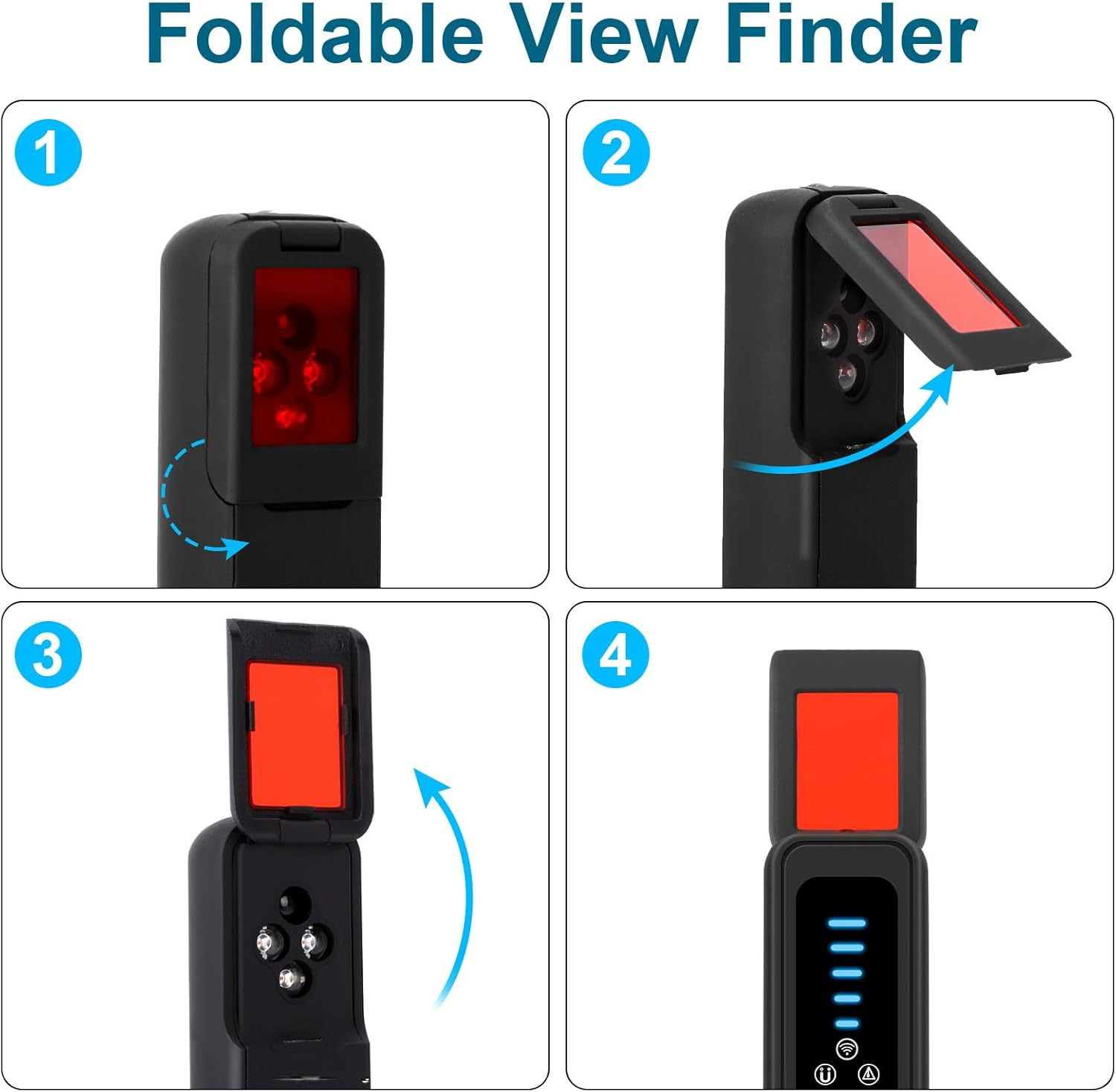 CLERIVI Ai-Powered Hidden Camera Detector & Bug Detector , GPS Tracker Finder with 5 Sensitivity Levels for Travel, Hotel & Office Security. Portable, Rechargeable Anti-Spy Device image number 1