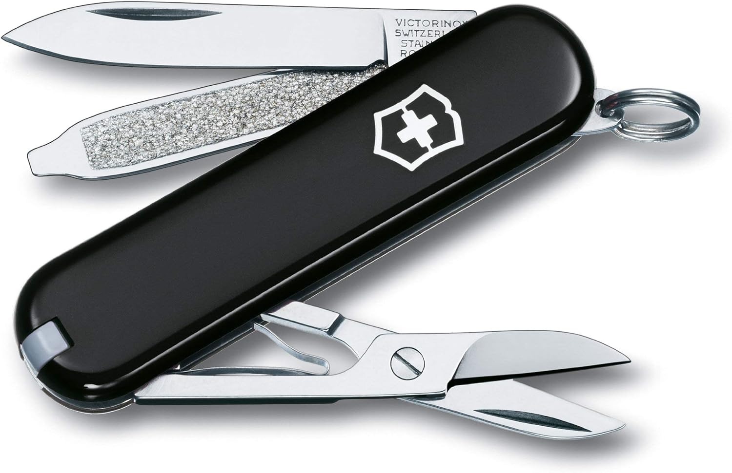 Victorinox Swiss Army Pocket Knife Classic SD with 7 Functions, Red, Blister Pack Packaging
