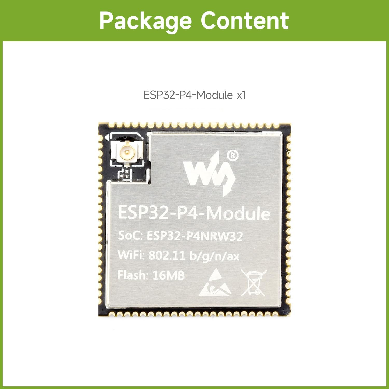 Waveshare Esp32-P4-Module Core Board, Based on ESP32-P4 and ESP32-C6 Dual-Chip Design, Supports 2.4Ghz Wi-Fi and Blue-T 5.3 image number 4
