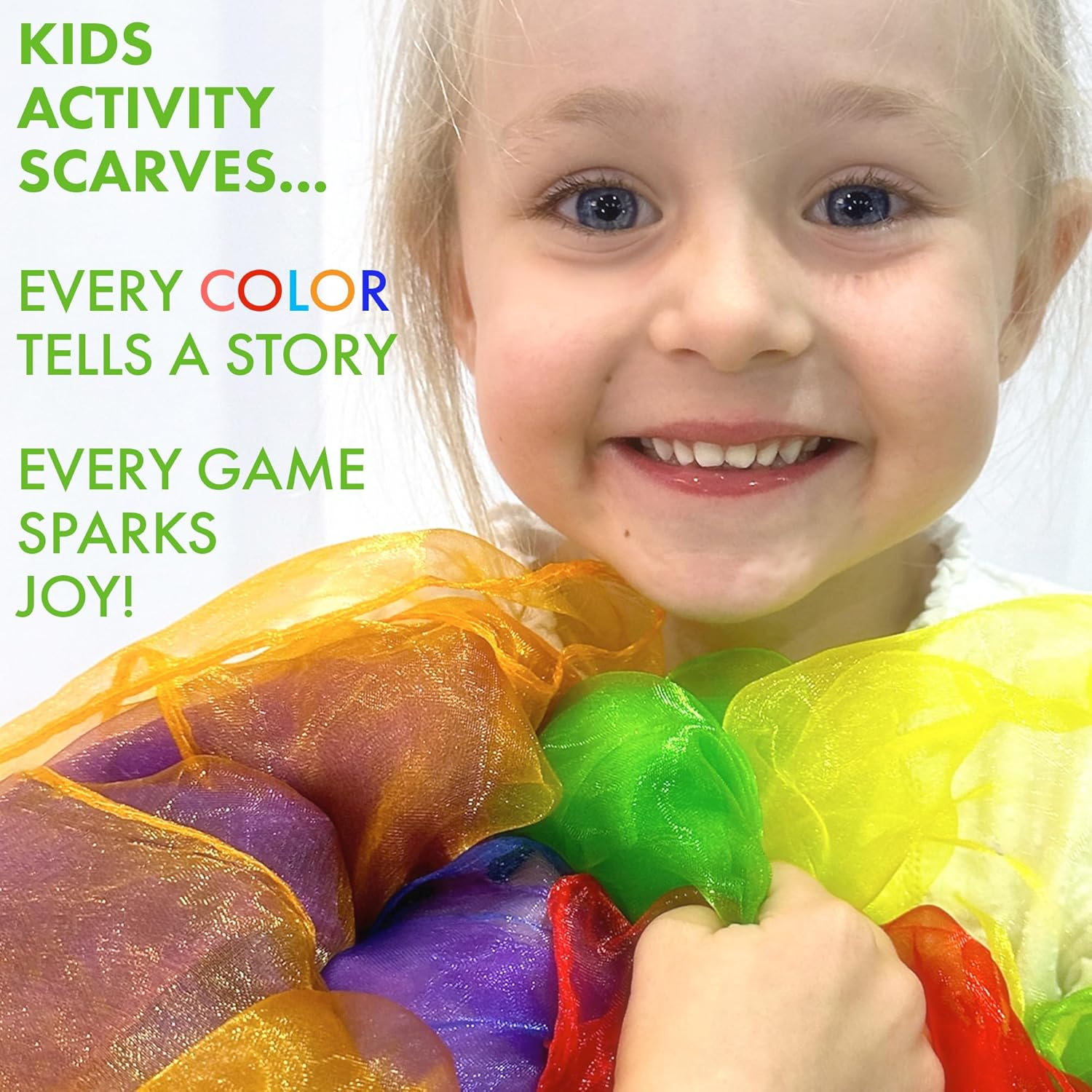 Play Scarves for Kids, Juggling Scarves and Dancing Scarves for Toddlers and Kids. image number 4