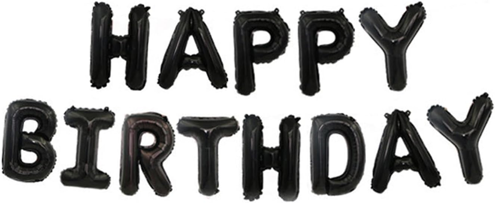 Happy Birthday Balloons Banner, 16 Inch Aluminum Foil Letters Birthday Sign for Birthday Party Decoration (Blue)