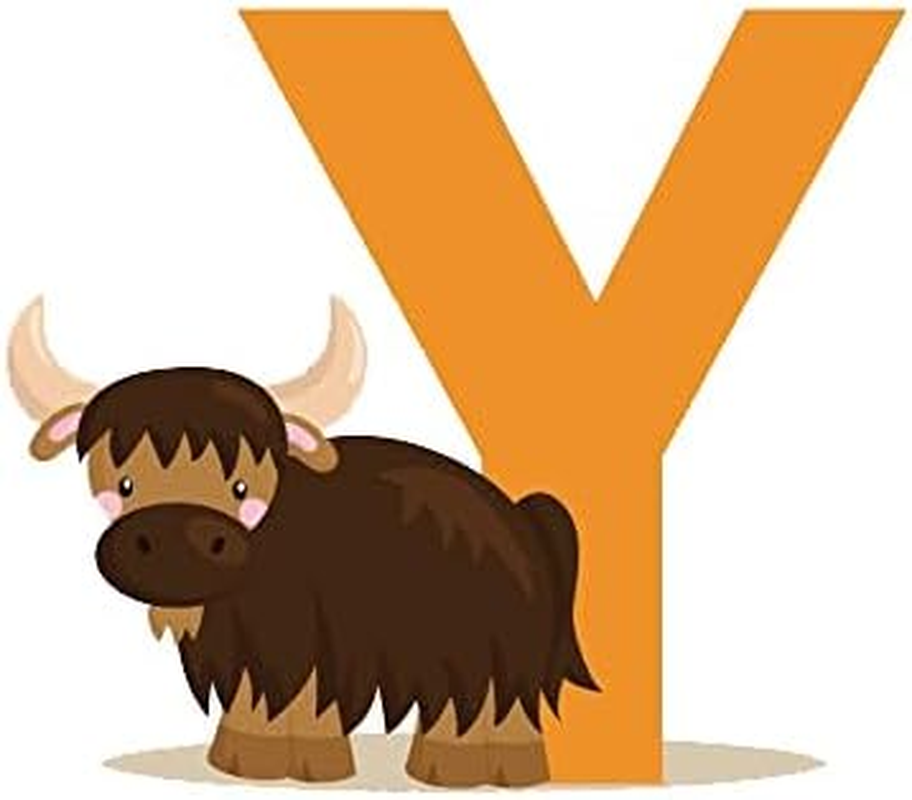 DEKSOH Educational Animal Alphabet Wall Decal Set - Peel and Stick ABC Wall Stickers for Kids Room and Baby Nursery image number 4