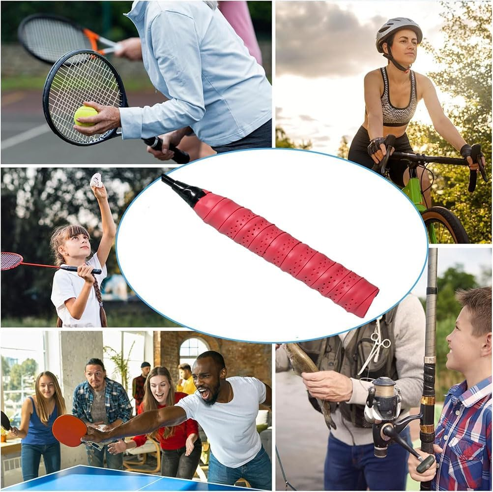Anti-Slip Tennis Badminton Squash Racquet over Grip Tape Overgrip Sweatband image number 5