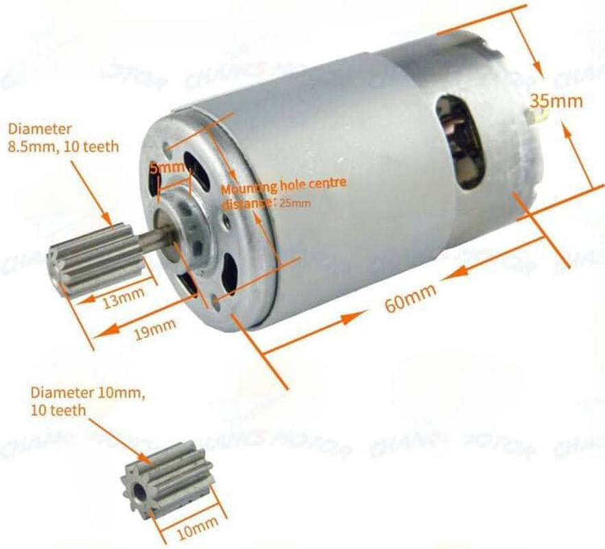 CHANCS Electric Motor High Speed 550 DC 12V 30000RPM for Remote Control Car Drive Engine Accessory 2PCS image number 1