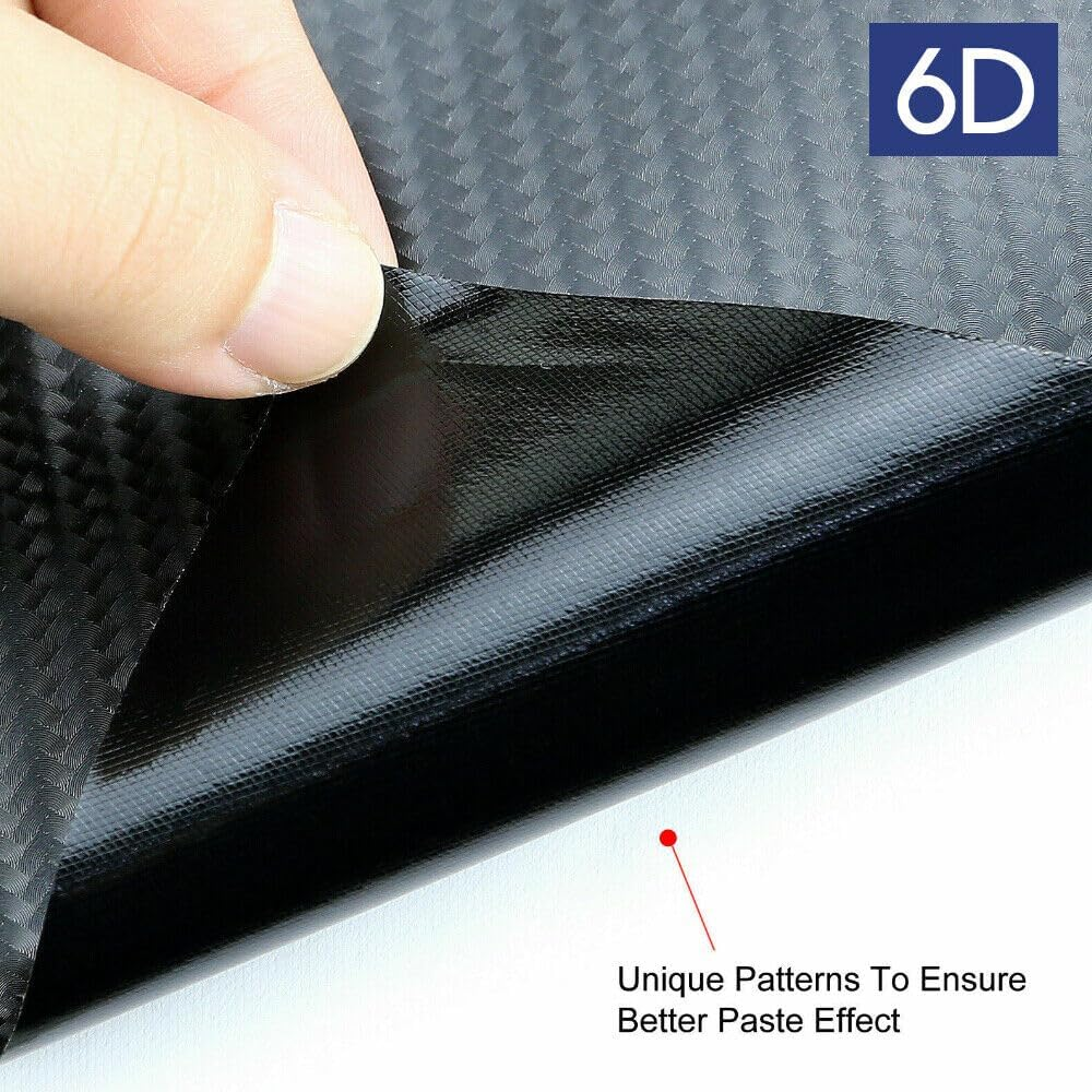LEDON 6D Carbon Fibre Wrap 150X90Cm, Self Adhesive Film, Waterproof Wrap Roll without Bubble, Adapted to the Appearance and the Interior of Motorcycles, Computers, Cars image number 3