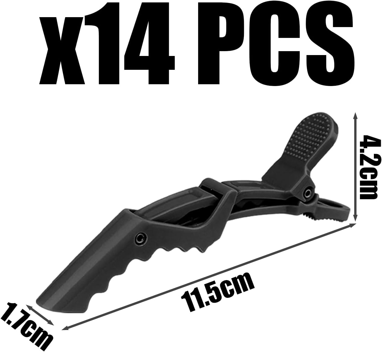 14 Plastic Hair Pins, Wide Spring Early Hair Pins, Anti-Slip Hairpins, Hair Making Hair Fixing Accessories image number 1