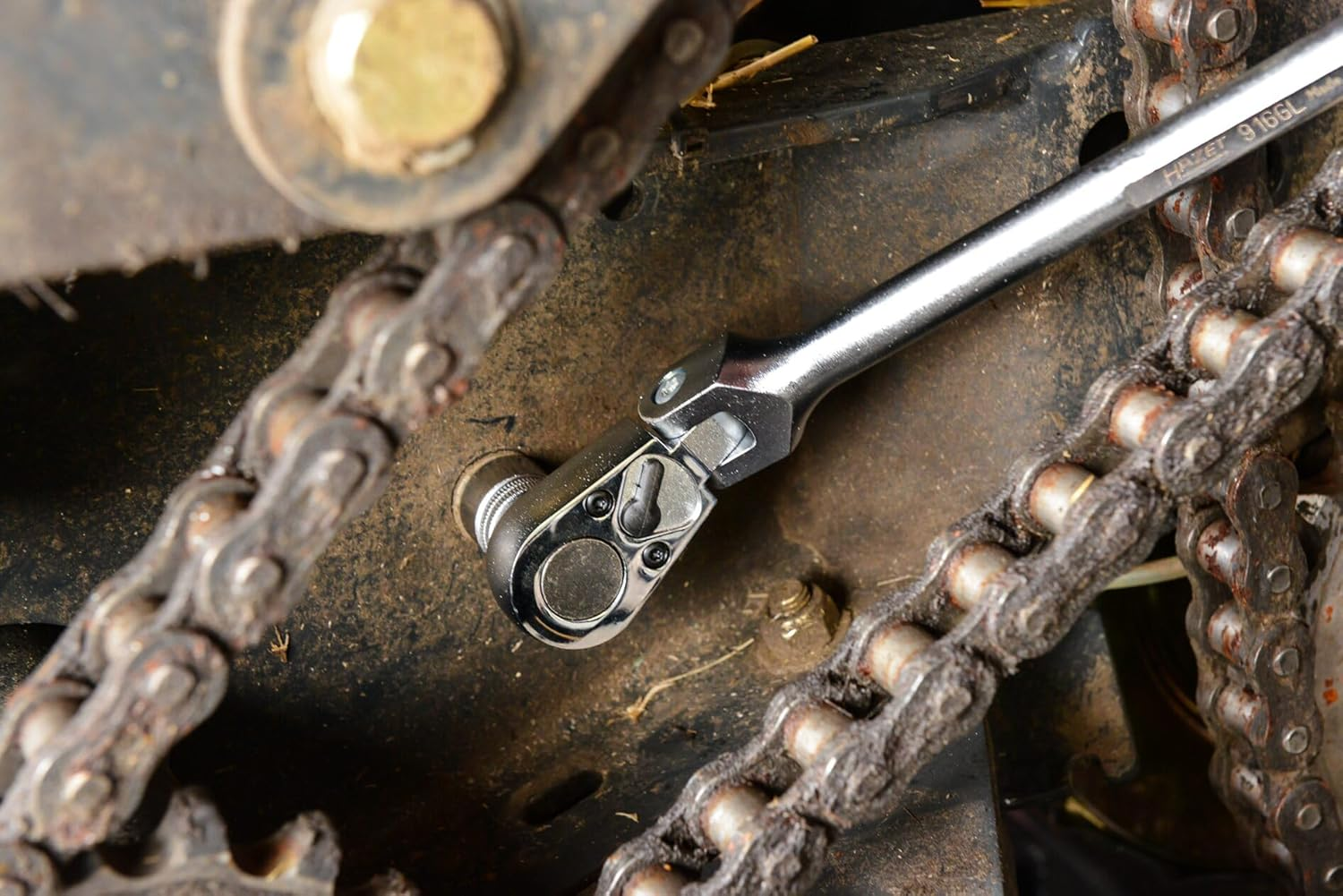 Hazet 916GL Reversible Ratchet Long with Hinge Joint image number 2