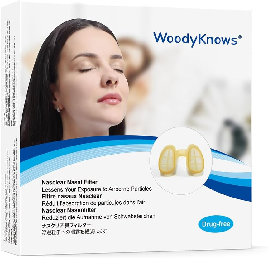 Replacement Filters of Woodyknows Nasclear Nasal Filters (Replacement Filter 60 Pairs, Small) image number 2