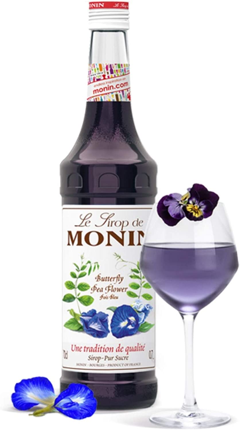 Monin Butterfly Pea Flower Syrup, Sweet Taste and Floral Aroma, Perfect for Cocktail, Sodas and Juices, Gluten-Free, Vegan, Non-Gmo, 700 Ml image number 6