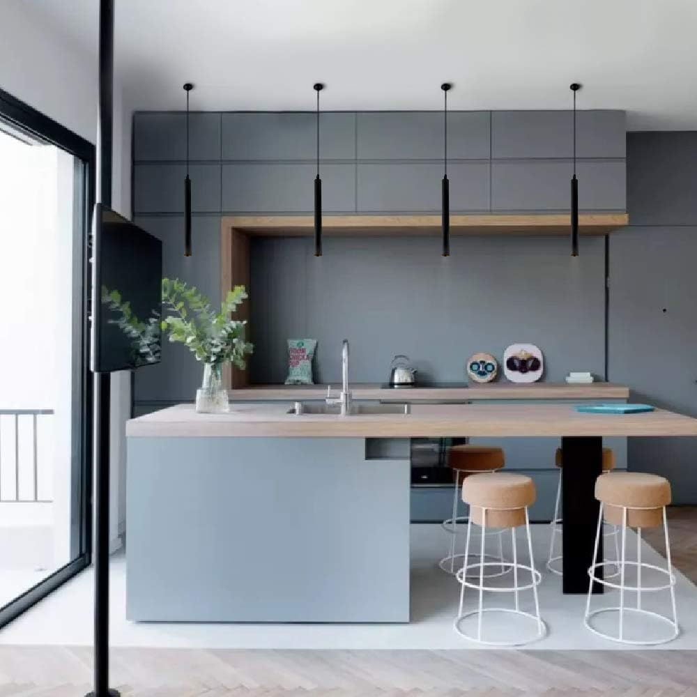 Hobaca 12W Dia 5CM *L 40CM Tube LED Modern Pendant Lights Spot Light for Island Dining Living Room Bar Counter Shop Ceiling Kitchen Lamp Downlight image number 2