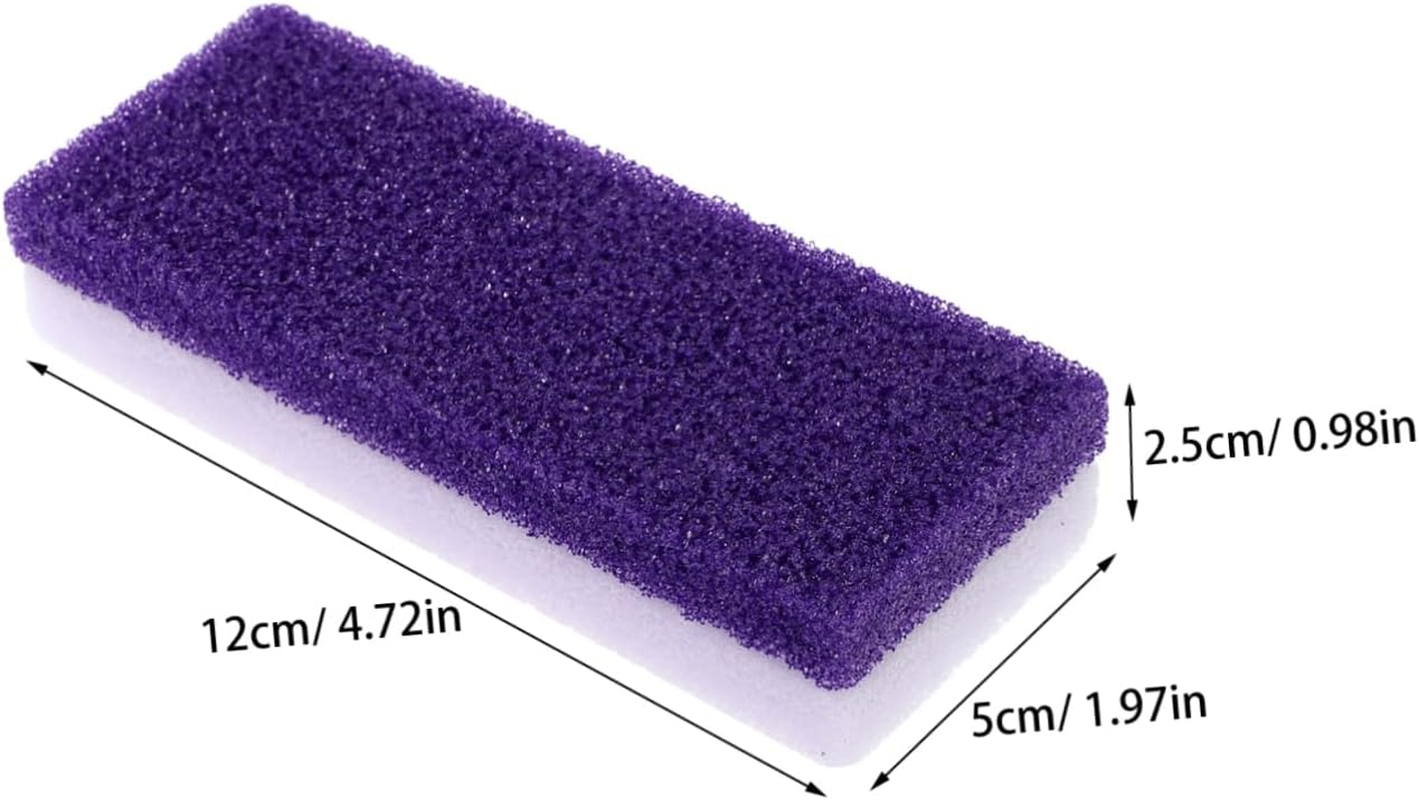 VICASKY 2Pcs Foot Pumice Stone Exfoliating Tool Skin Scrubber for Heel Callus Removal Eco- Pedicure Tool Portable Comfortable Grip image number 2