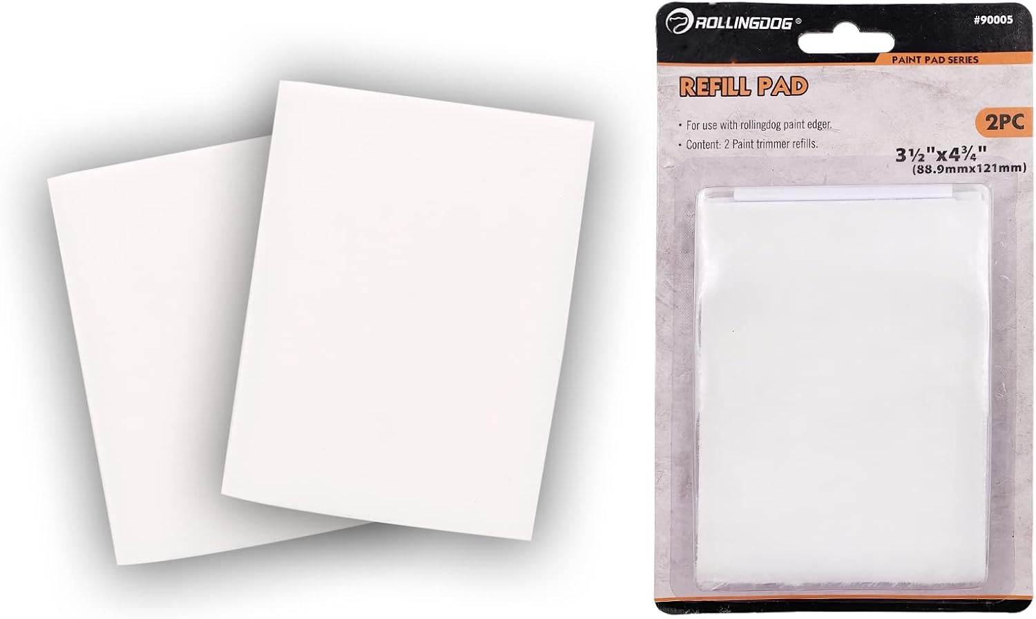 ROLLINGDOG 4" Paint Edger Paint Pad - for Wall and Ceiling Cutting In, Painting Corner and Edges