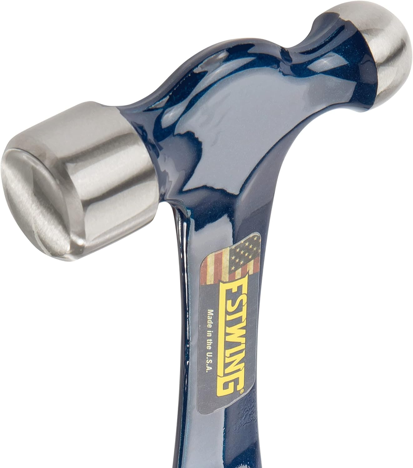 Estwing Ball Peen Hammer with Blue Shock Reduction Grip, 12 Oz image number 6