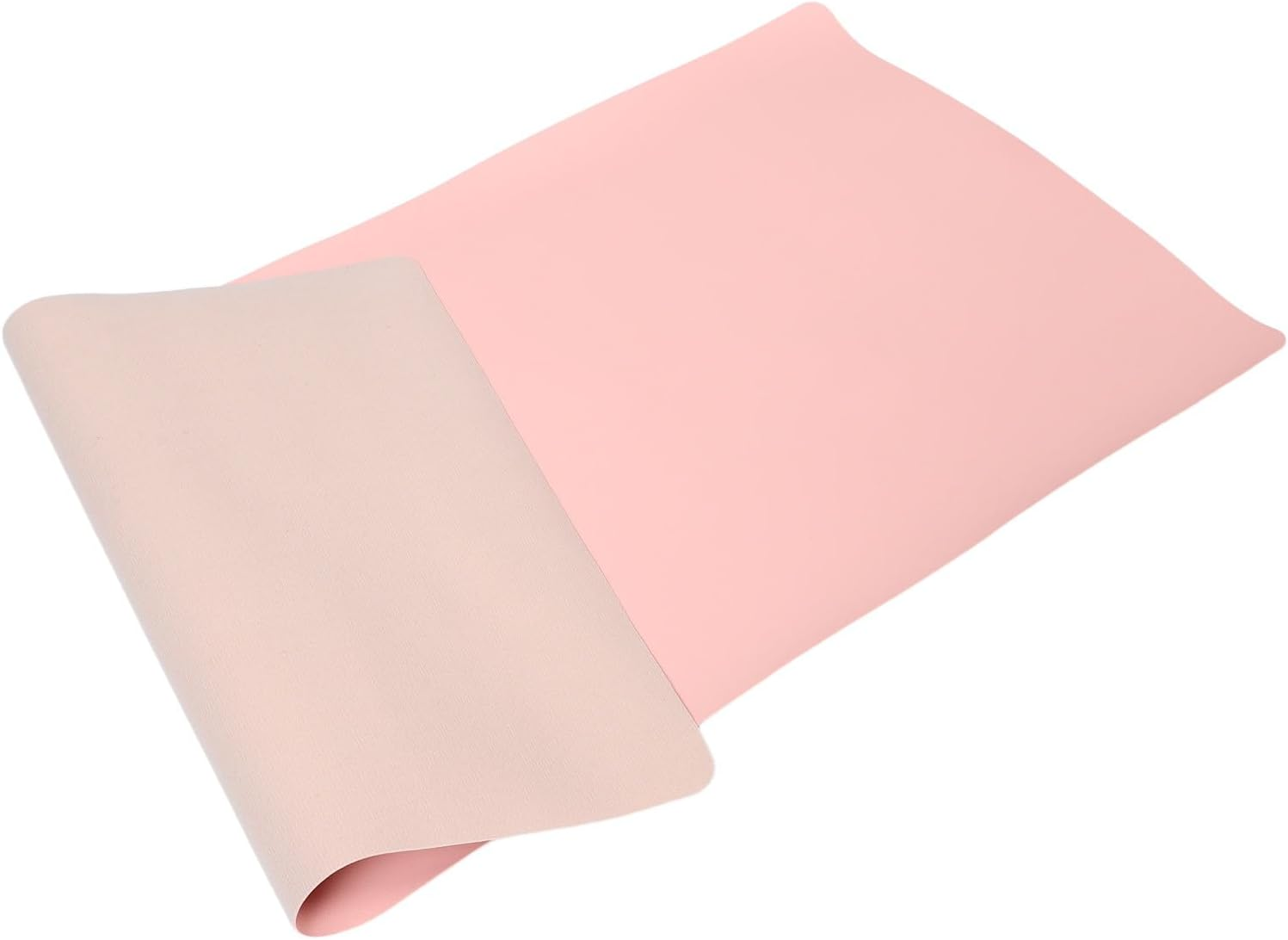 EXQUIMEUBLE Waterproof Makeup Vanity Mat 40X80Cm, Pink Desk Protector Pad Oilproof, Dustproof Surface for Dressing Table and Beauty Counter image number 5