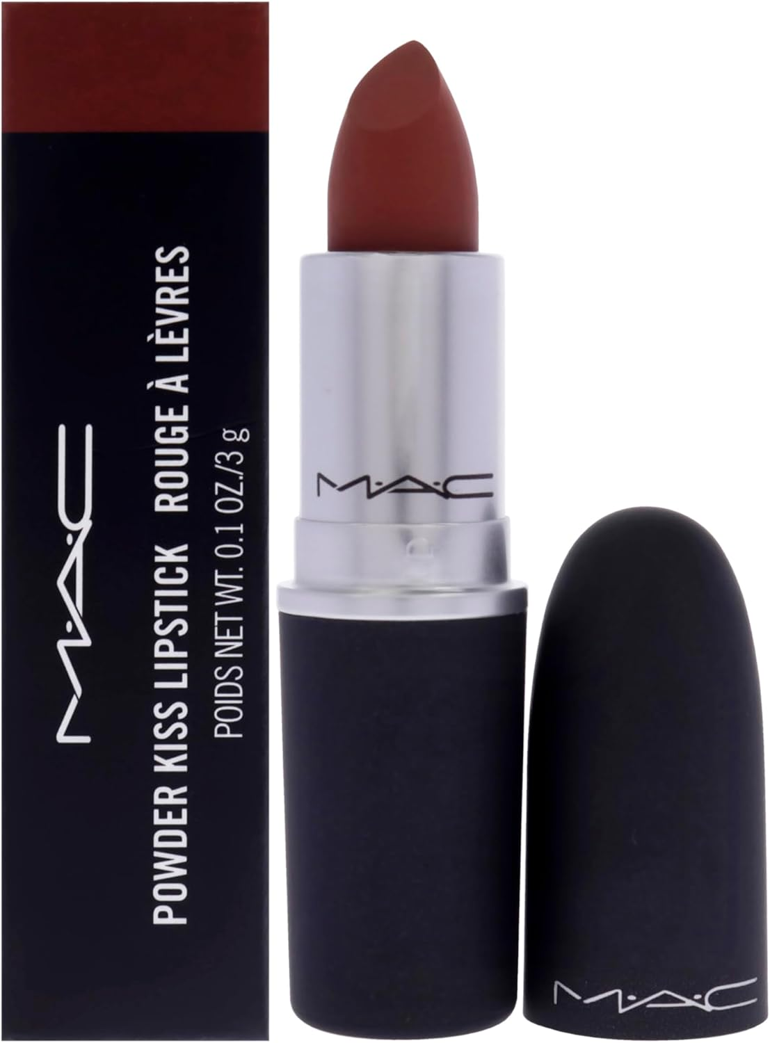 MAC Powder Kiss Lipstick, Brickthrough, 3 G
