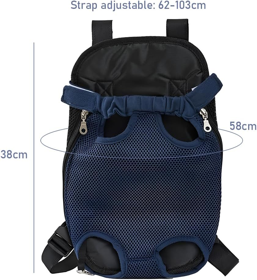 Pet Carrier Backpack, Breathable Mesh Fabric Drawstring, Dog Harness with Adjustable Shoulder Straps, Convenient to Carry, Outdoors, Walking, Travel, Outings, Pet Supplies, L image number 2