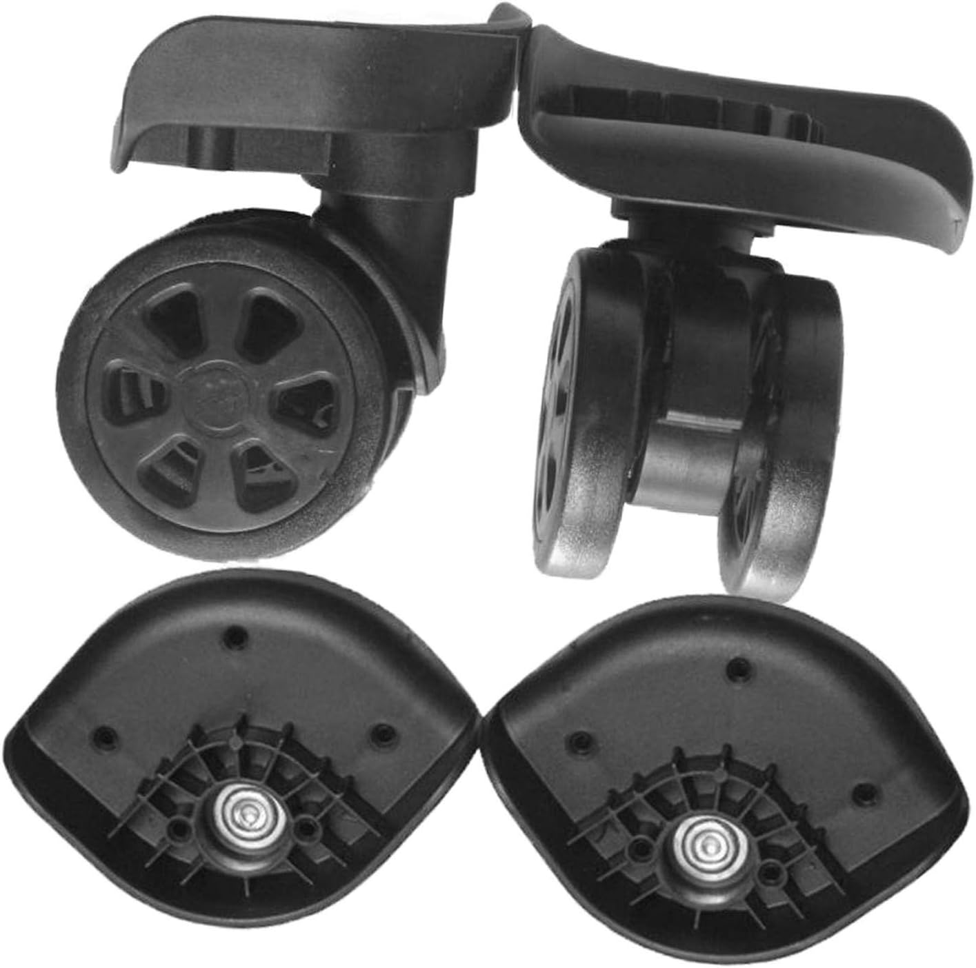 NC 2 PIECES Suitcase Wheels Luggage Replacement Swivel Wheels Universal Durable image number 1