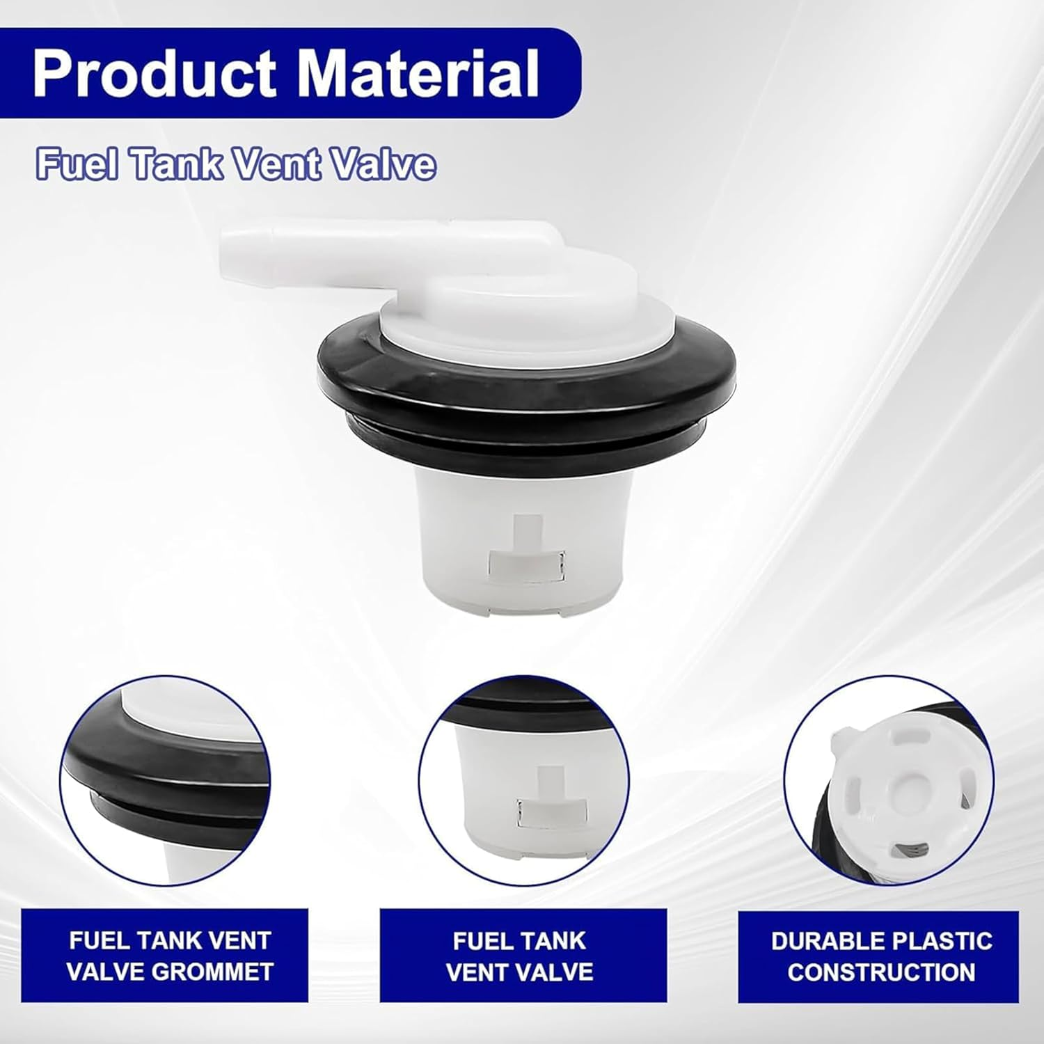 2 Pcs Tank Exhaust Valves with Sealing Sleeves,Gas Tank Vent Rollover Gasoline Tank Exhaust Valve,Vent Plug Vent Hole Return Vent Pipe,Replaces 5360058 911060 ﻿ image number 5