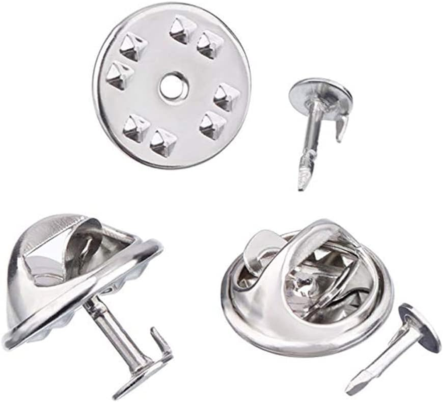 50 Butterfly Clutch Tie Tacks Pin Backs Replacement with Blank Pins AU (Gold) image number 5