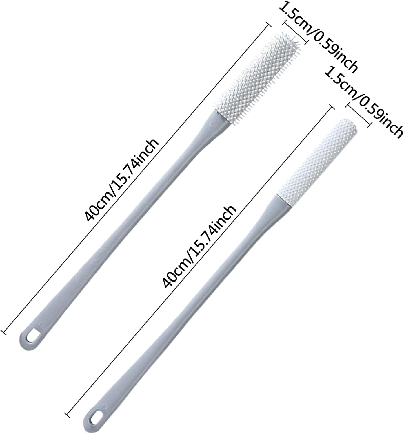 Silicone Foot Brush,Toe Nail Scrubber Brush | Toe for Shower with Long Handle, Foot Scrubber in Shower, Deep Cleaning for Elderly Seniors image number 5