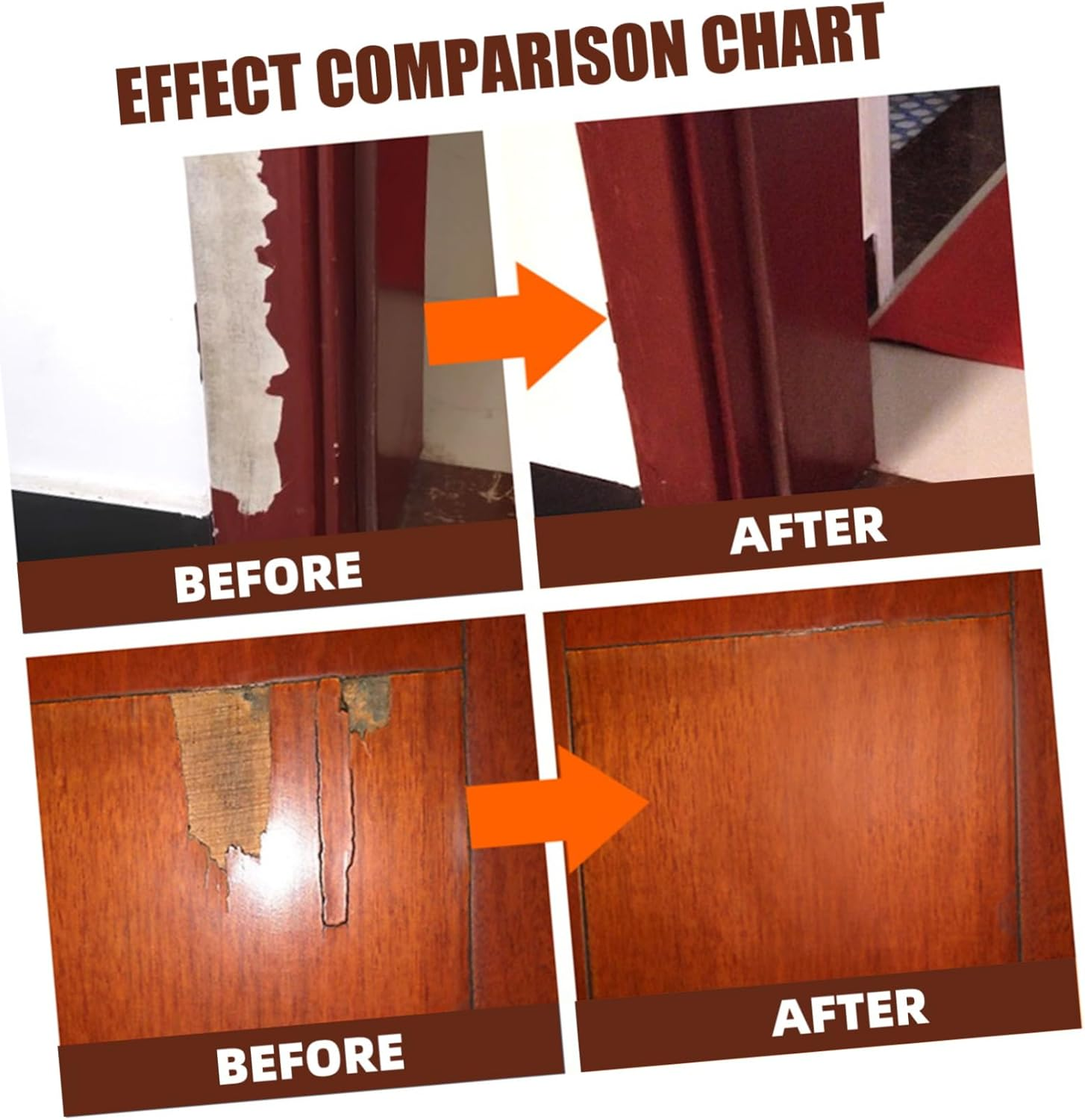 Baluue Wood Scratch Repair Markers Portable Paint Pens Furniture Refinishing Pen Kit Marker for Wood Floor Touch up Paint image number 1