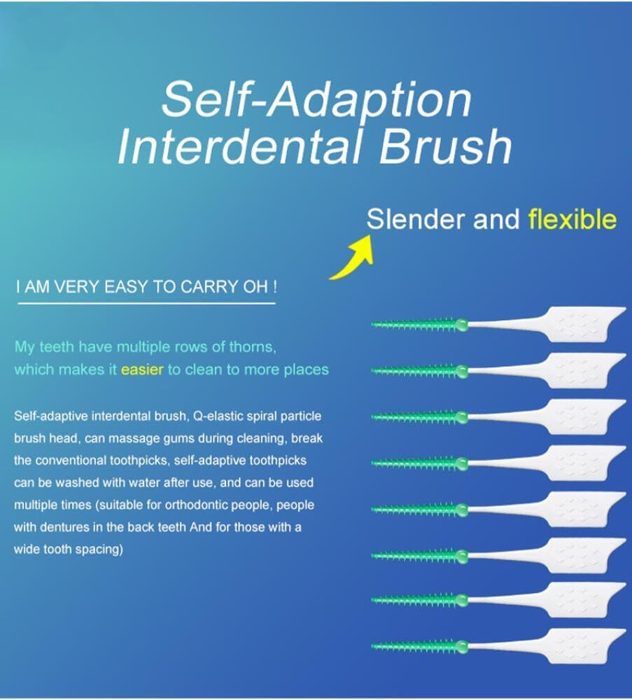 300PCS Soft Toothpick, Dental Toothpicks Brush between Teeth, Disposable Dental Picks FLOSS for Teeth Cleaning, Interdental FLOSSER Picks Teeth Cleaning Tool with Portable Case for Adult and Children image number 4