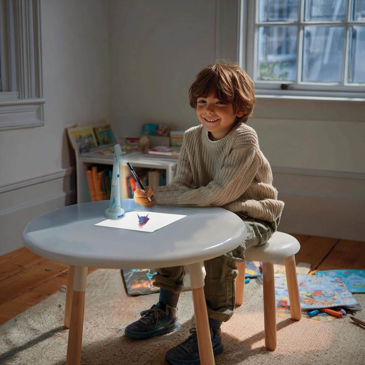 Lexibook, Disney Frozen CRP10FZ Blue White Drawing Projector image number 5