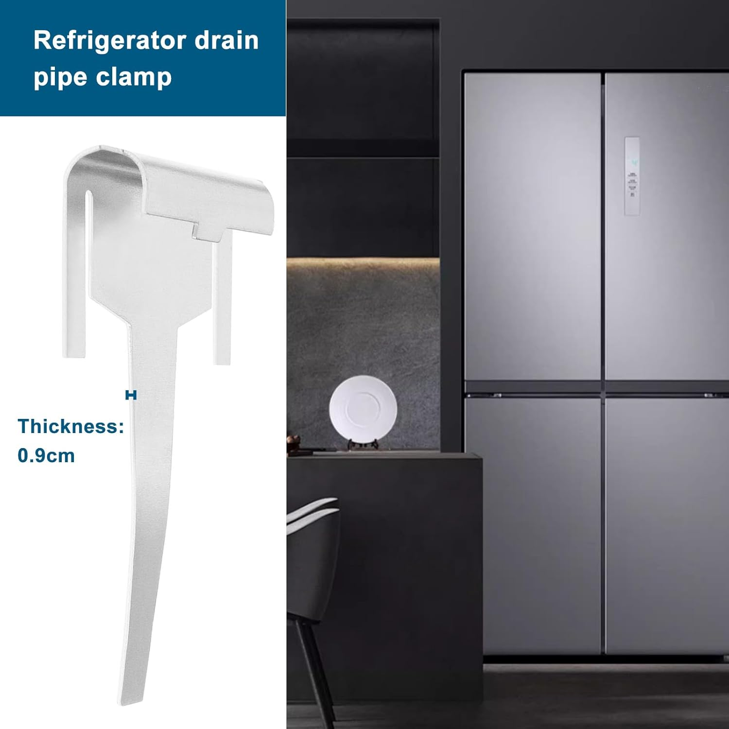 Drainage Pipe Clamp and Temperature Sensor Compatible with Samsung Refrigerators DA61-06796A DA32-0006W image number 2