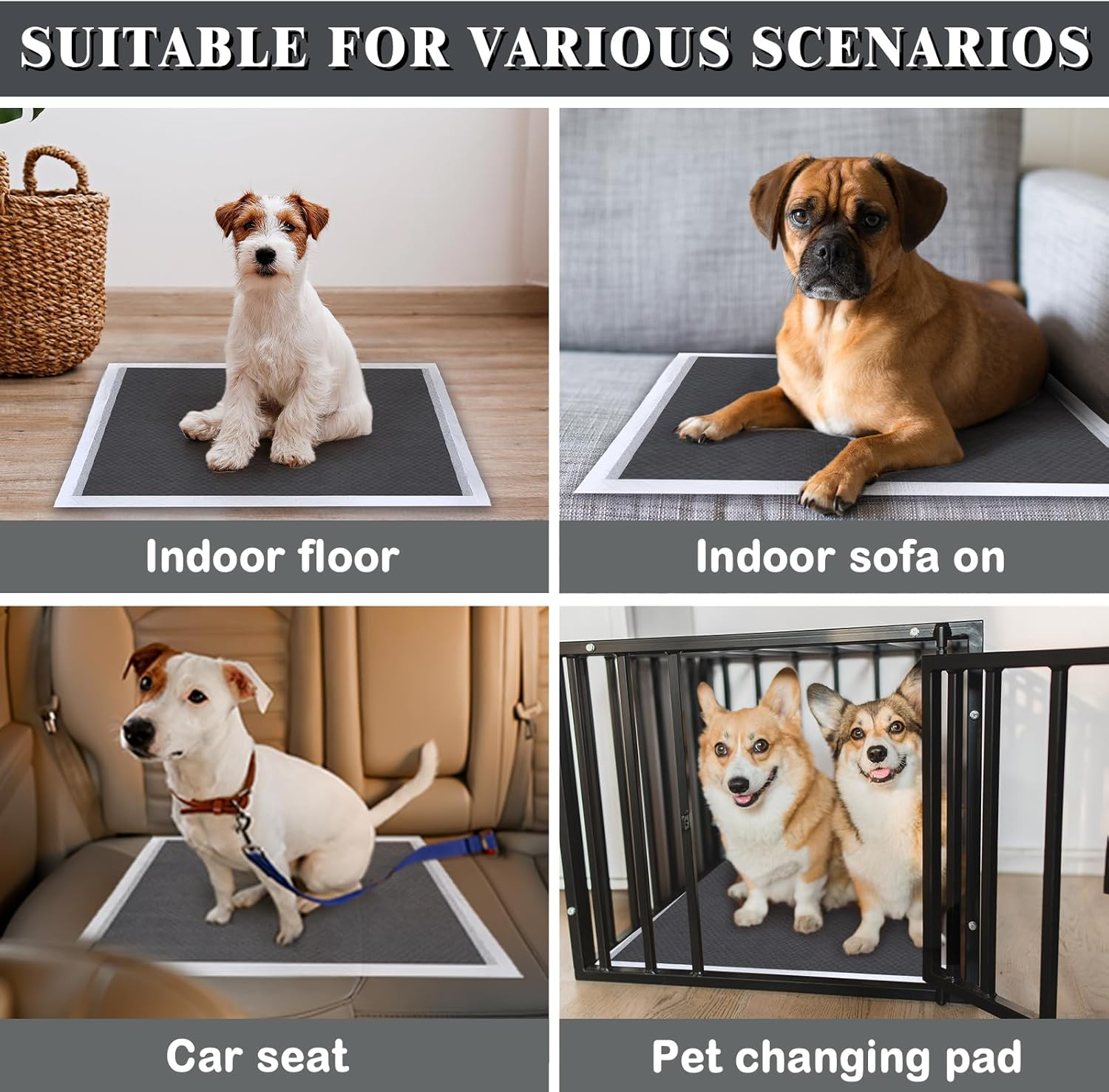 Flying Paws Disposable Puppy Dog Pads for Potty Training,Super Absorbent & Odor Neutralizing Training Pads for Dogs and Cats,Leak-Proof Puppy Pee Pads (S-100 Count 13"&times;18") image number 5