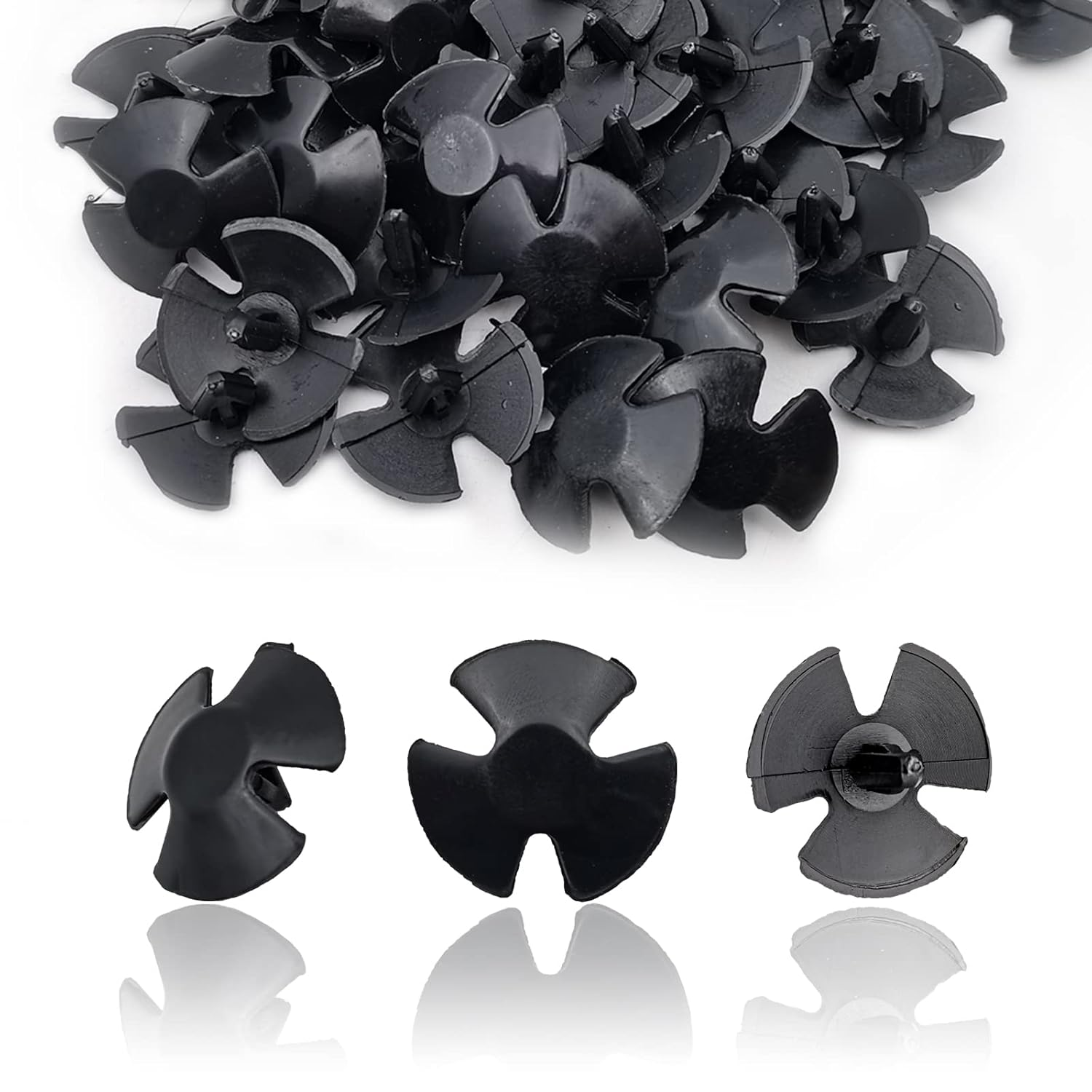 20Pcs Hood Insulation Retainers OEM 4878883AA Replace LH LHS Nylon Clip Plastic Retainers Fasteners Push Type Push Pin Screws, Automotive Replacement Parts Compatible with Chrysler, Jeep, Dodge, Ram image number 1