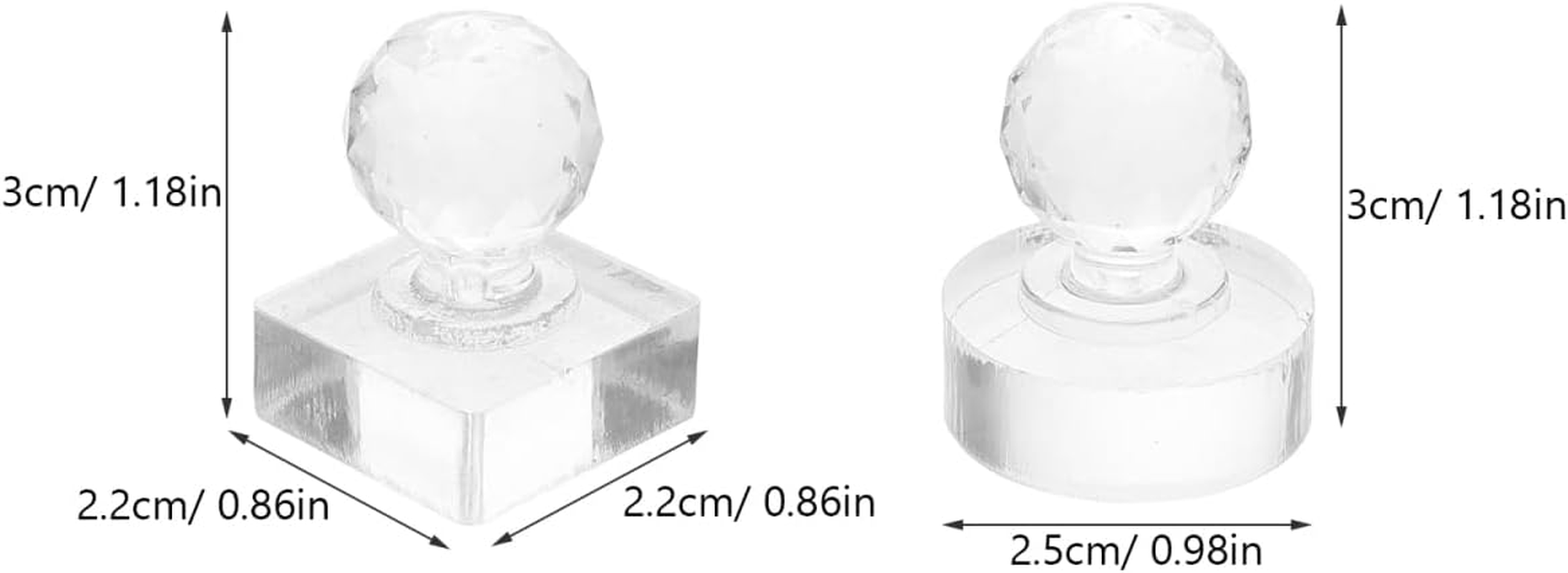 FOMIYES Eyeshadow Pressing Tool Set 2Pcs Square round Molds Repair Makeup Tool for Eyeshadow image number 5